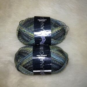 YARN Lana Grossa Avio Sock Yarn, 80% Wool 20% Polyamide, Greens